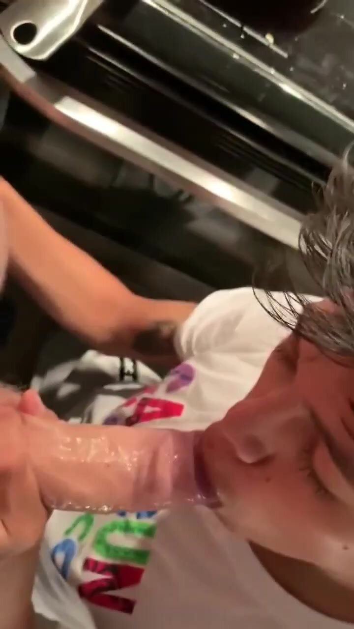 Latino boy sucks white boyfriends cock