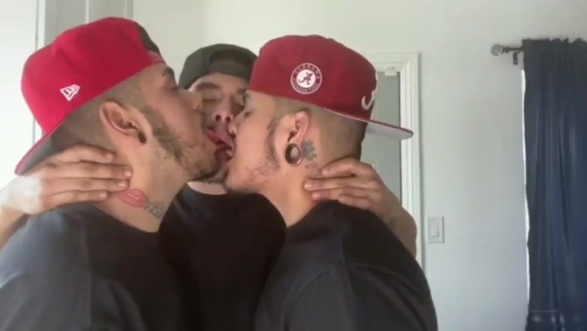 Hot brothers (maybe  twins) making out