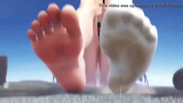 giant girl feet