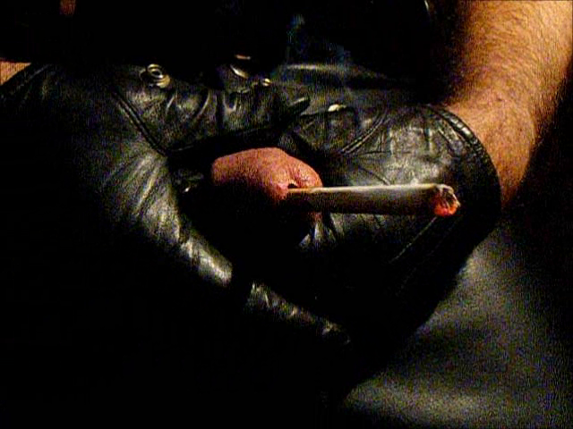 Cock smoking cigarette