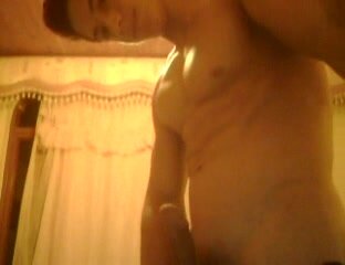 Hot muscle kid showing off