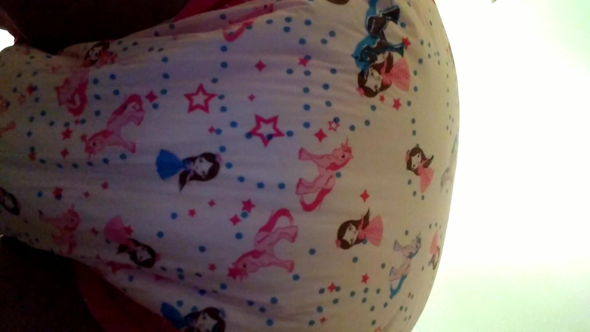 Wetting and messing my thick pink pampers