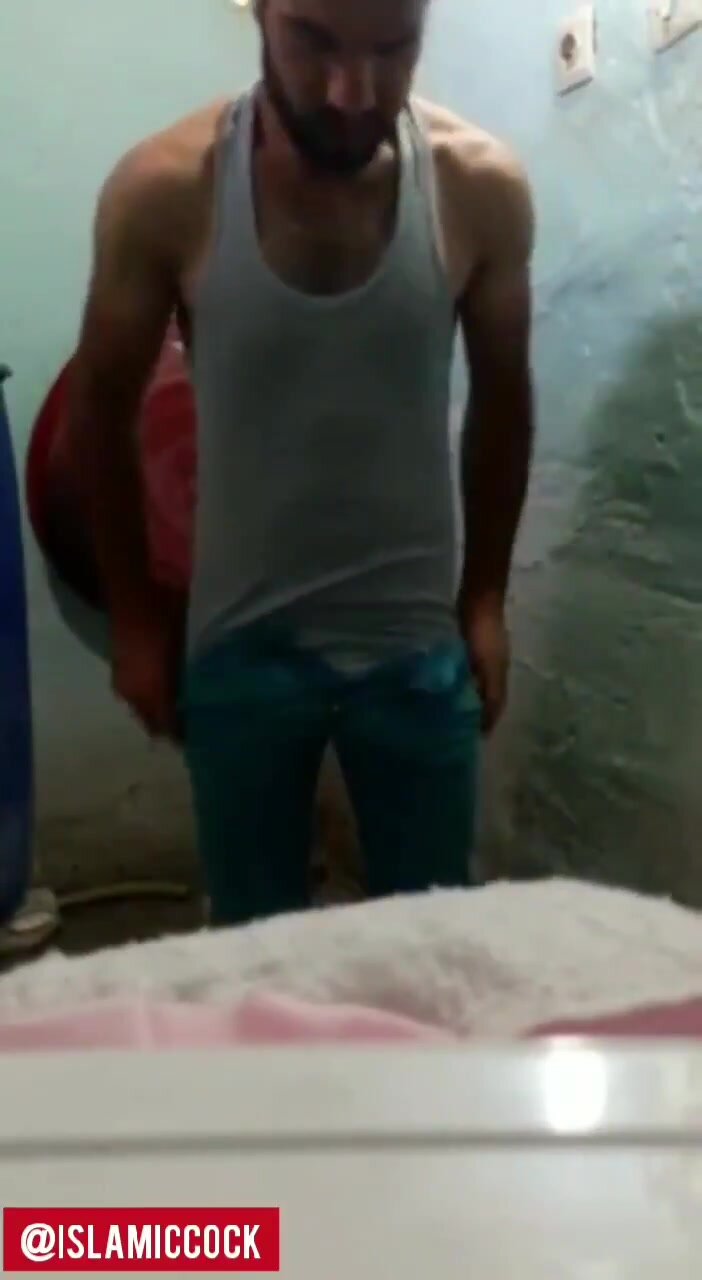 Handsome turkish boy shows on cam