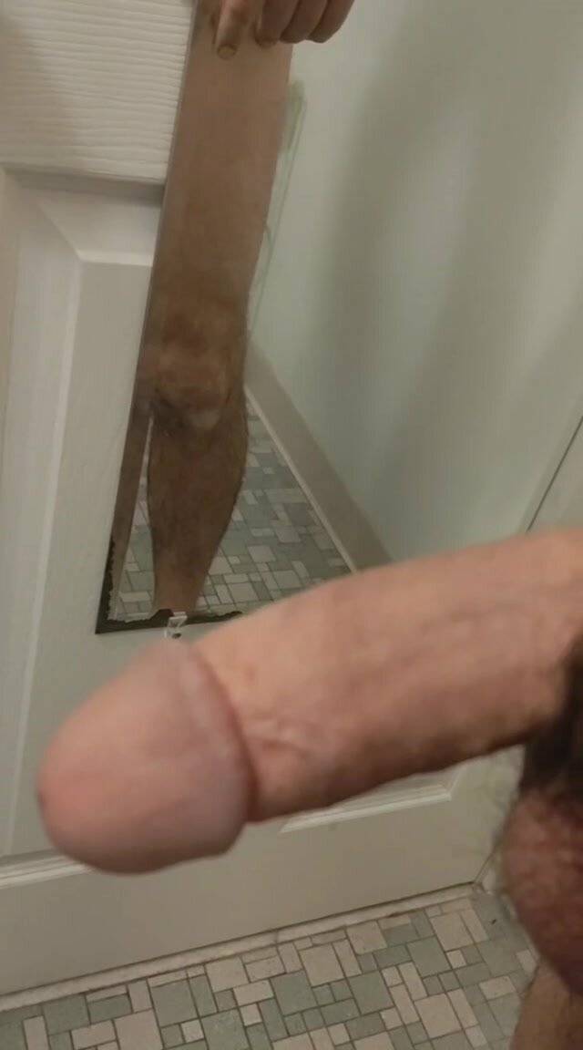 Daddys cock gets erect