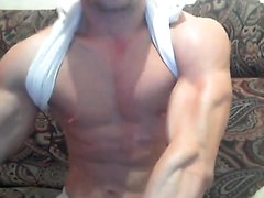 muscle flex, big bulge - video 3
