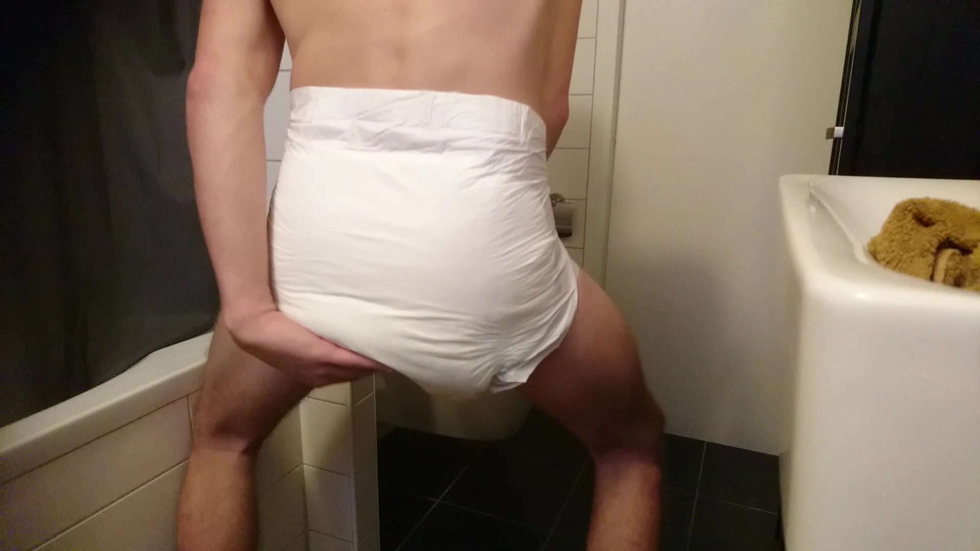 Morning diaper mess