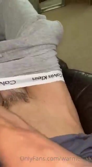 Jerking massive cock 2