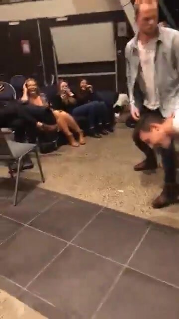Hypnotized guy spank his ass