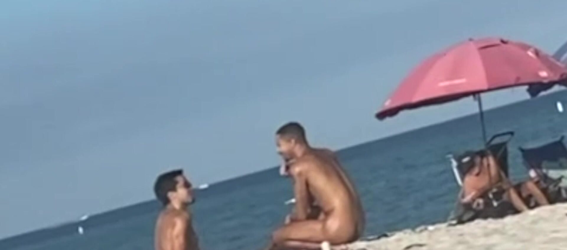 Two Naked Beach Twinks