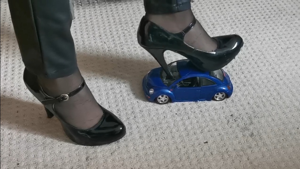 Girl crush diecast VW in high heels