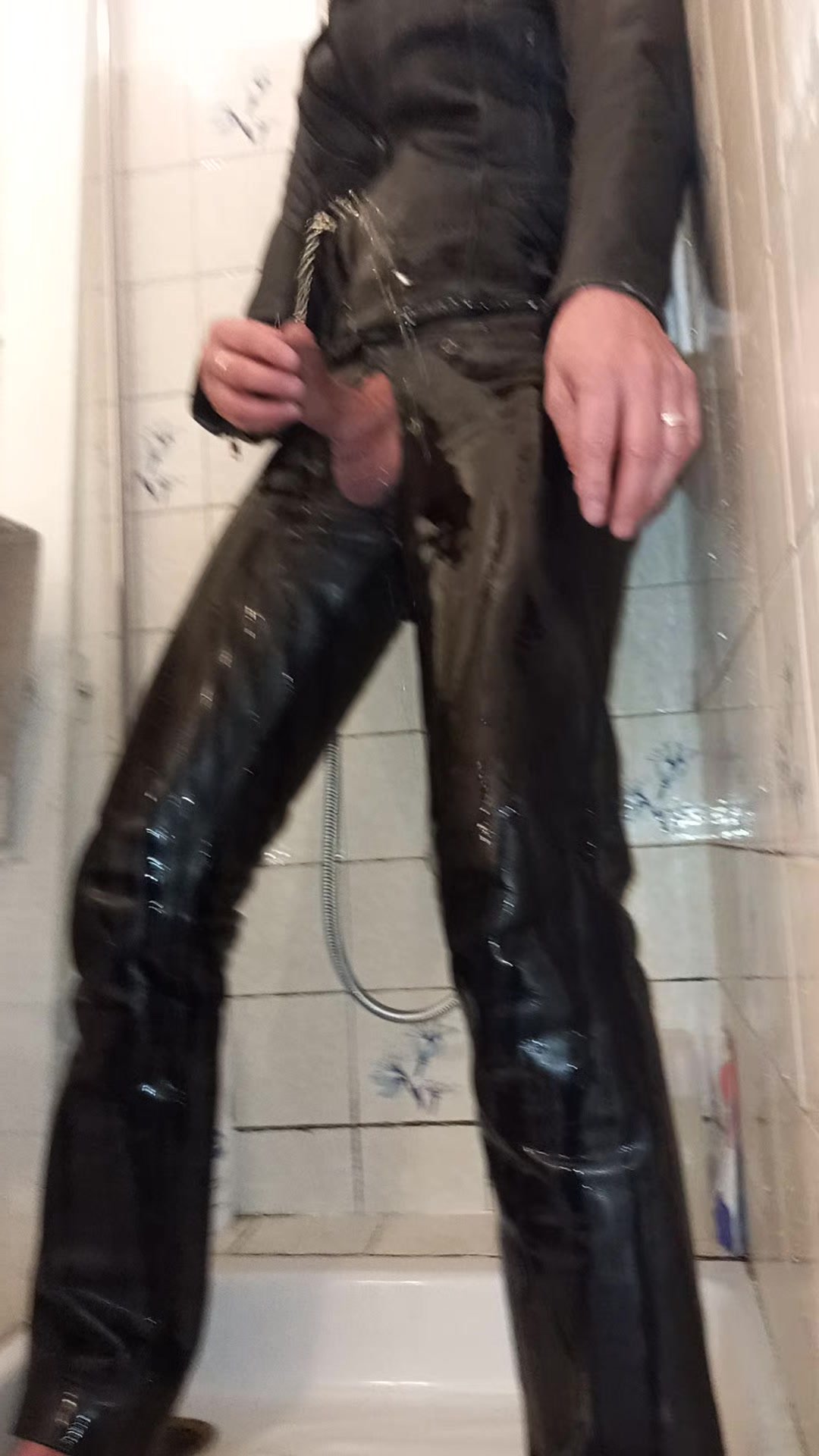 Leather piss - video 4