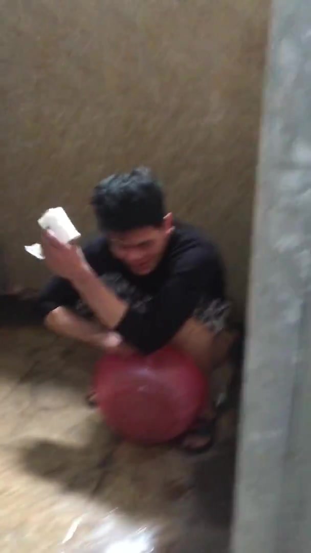 Walking in on friend on the toilet