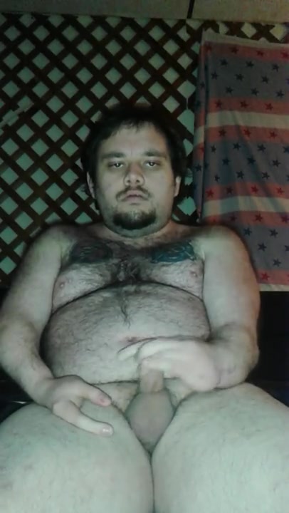 Disabled amputee man jacks off