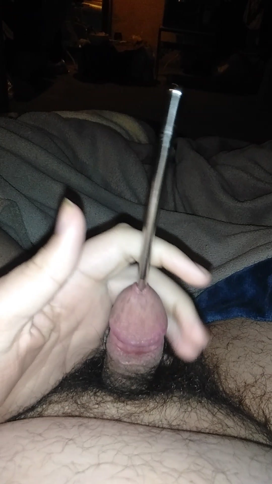 Sounding my dick for the first time in video!!