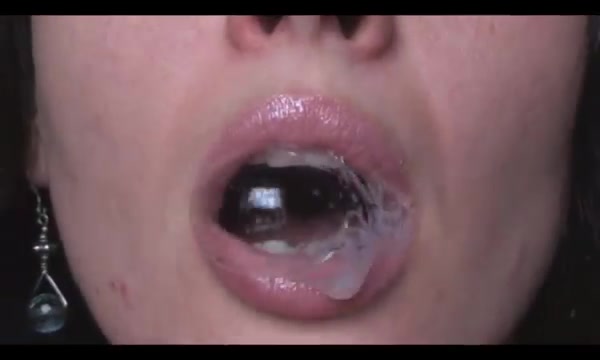 Spit fetish mouth closeup