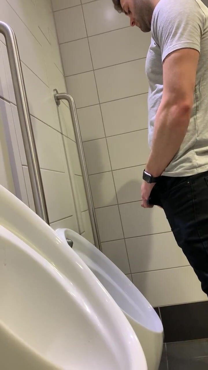 Urinal spy big hung