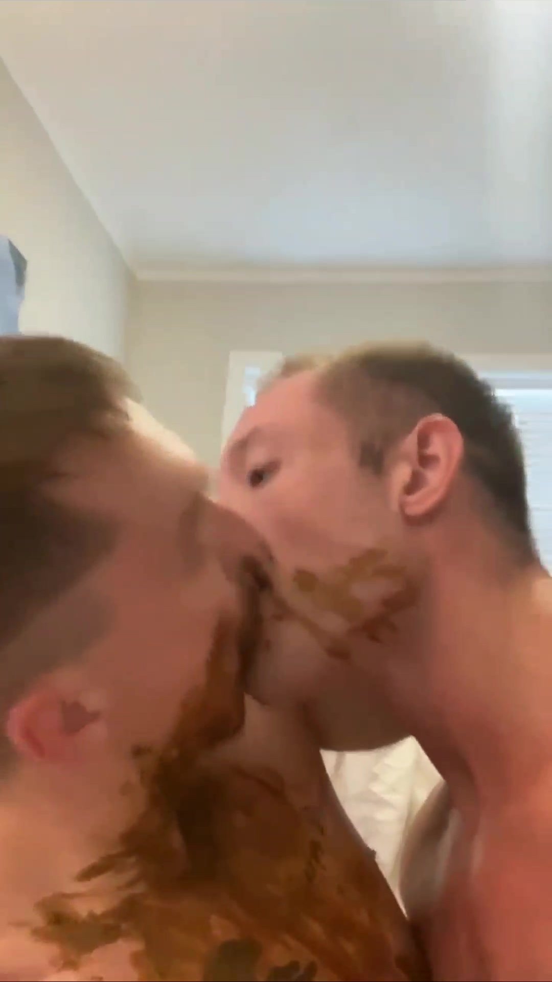 Kissing with shit
