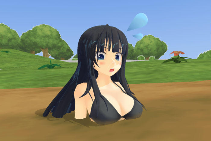 Bikini Girl In Quicksand