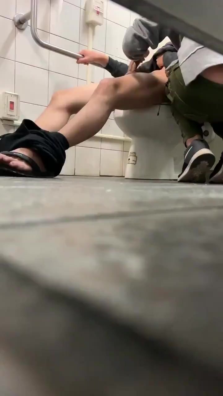 Getting Sucked Off in Toilet