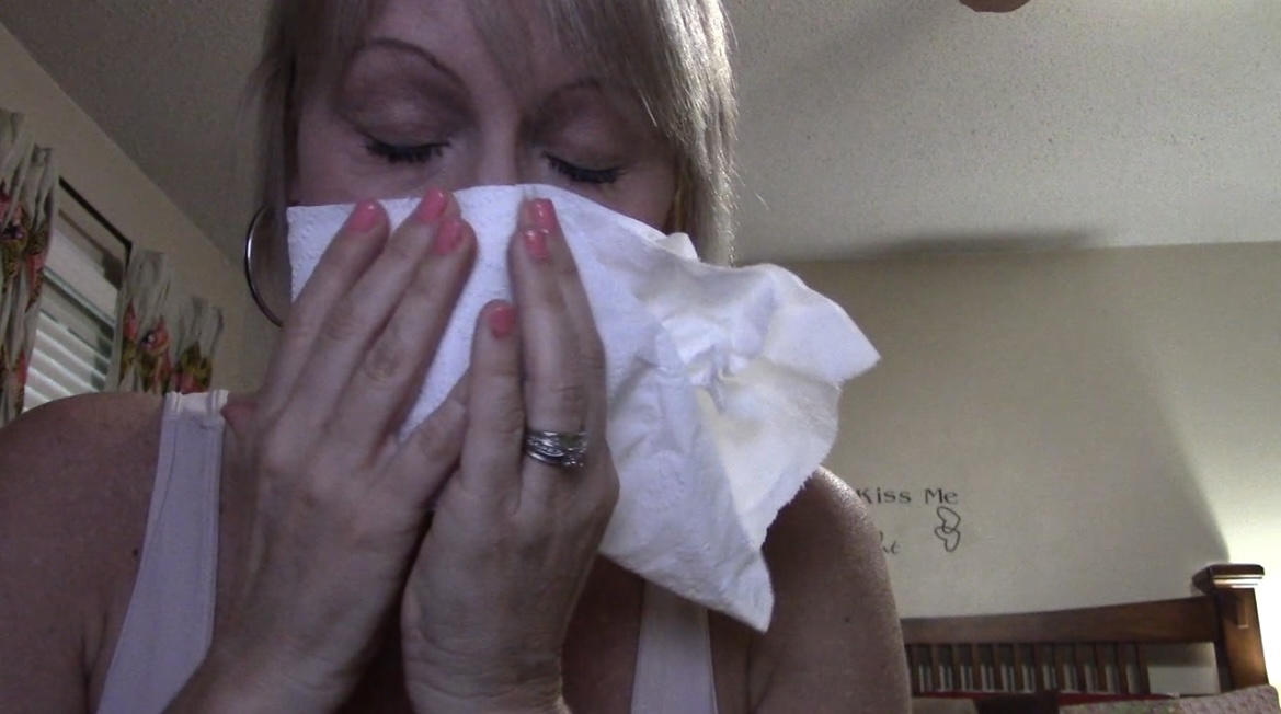 Milf Blows Her Snotty Nose