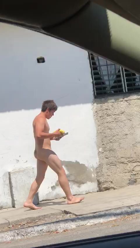 walking around naked