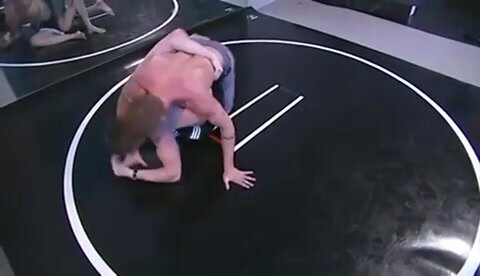 Lads fight and wrestle before enjoying anal penetration