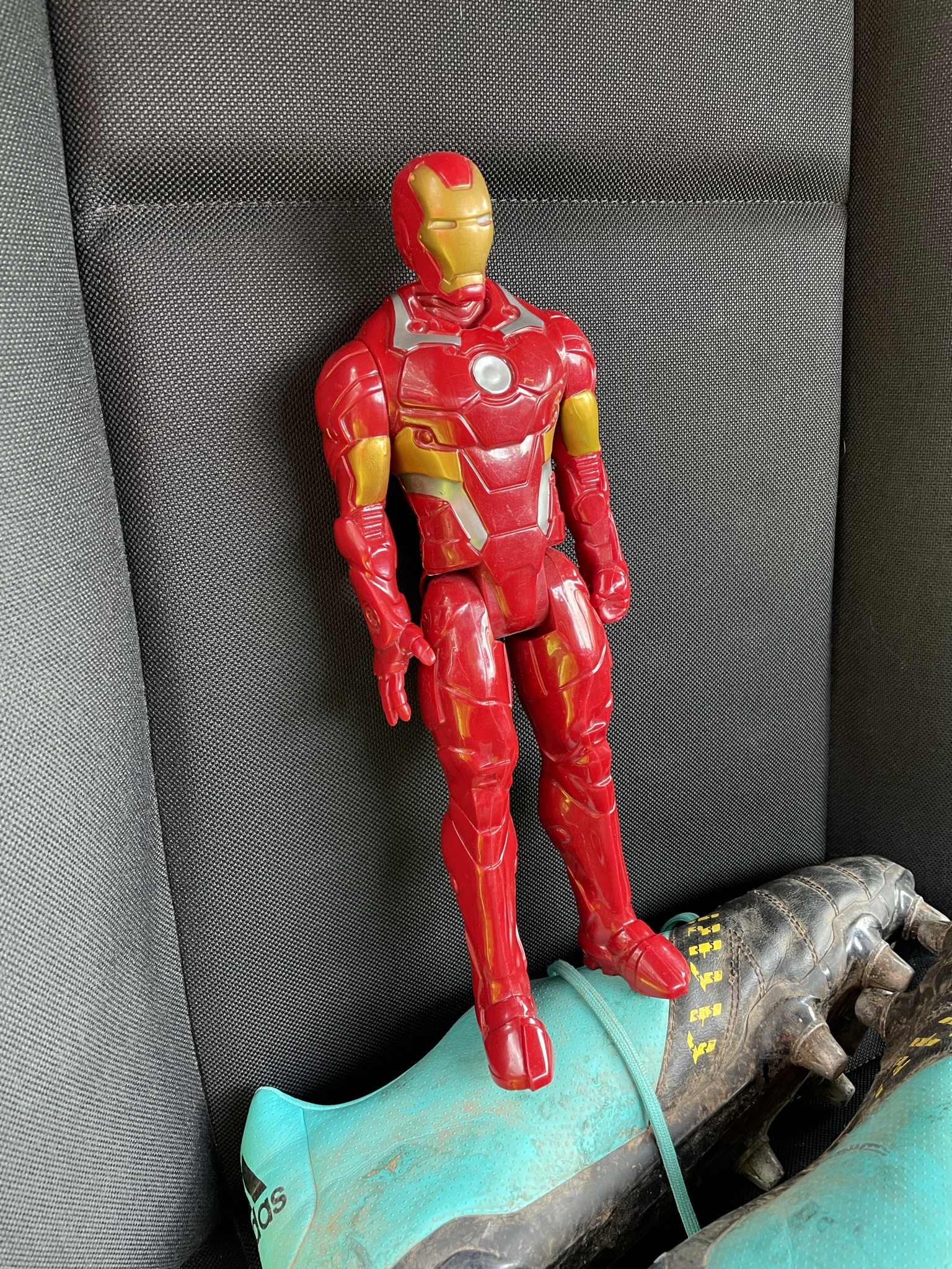 Iron man figure smashed under my ...