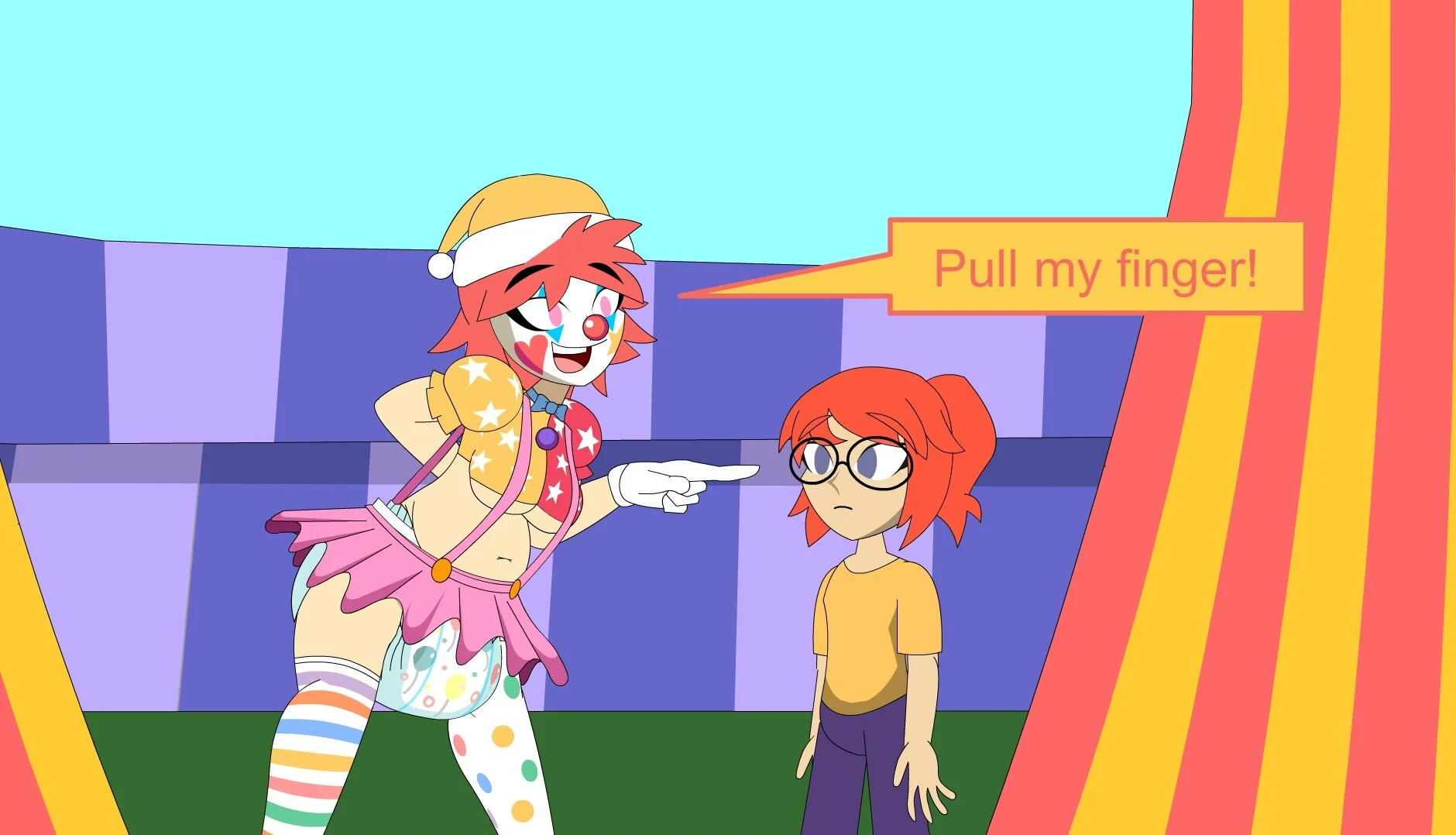 Cartoon Clown Porn - Bambina Clown Diaper Animation - ThisVid.com