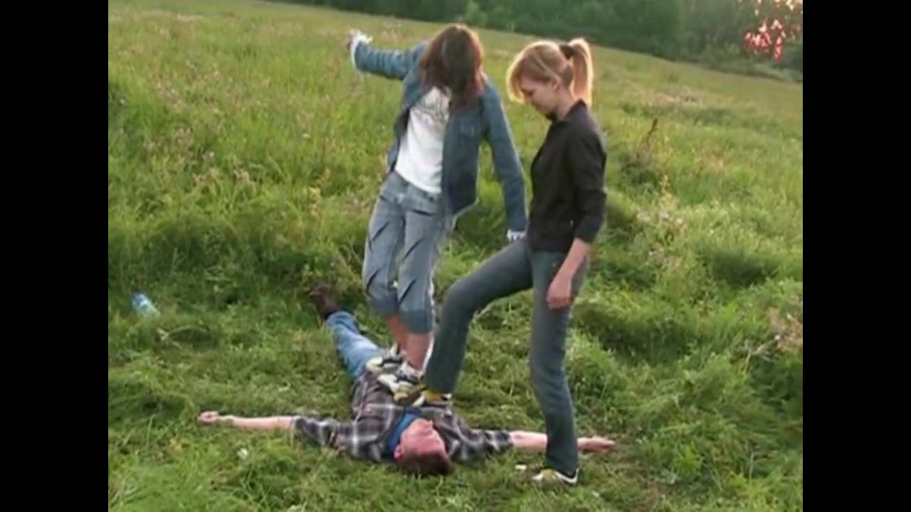 Russian teens trample slave