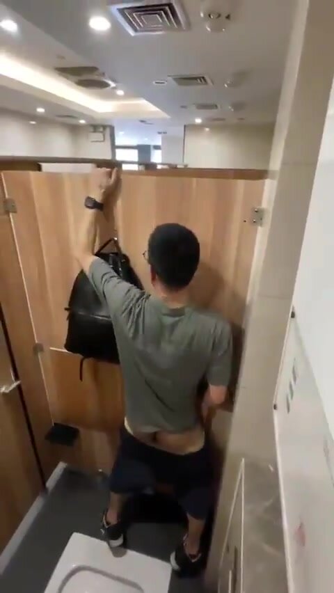 student caught enjoying bathroom gloryhole