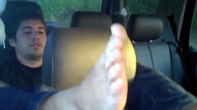 cute guy tickled in car