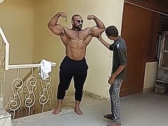 Now Son, it´s Time to Worship my huge masculine Muscles