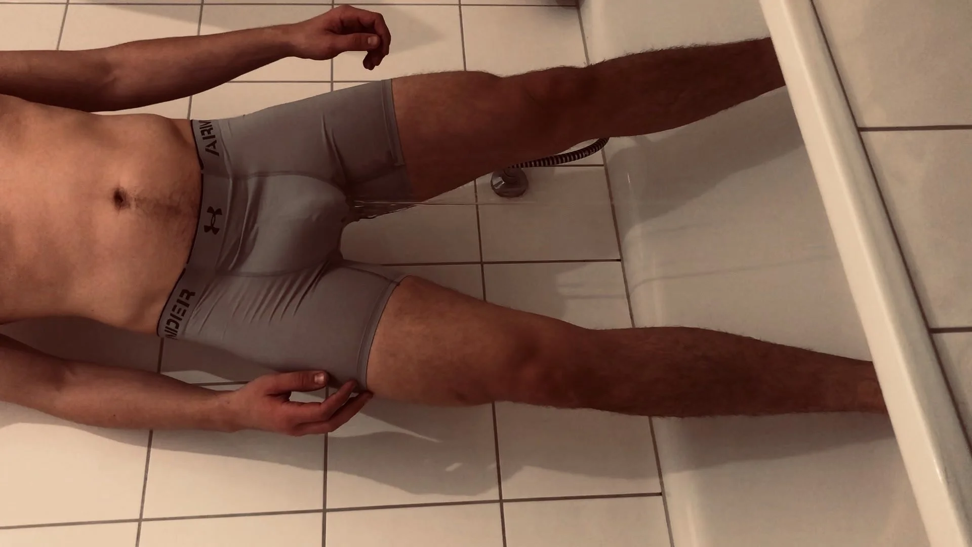 Piss through compression shorts - ThisVid.com