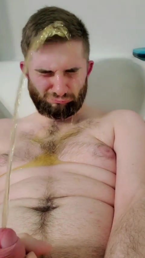 Guy pisses on himself