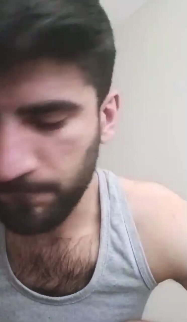 Turkish straight guy showing ass