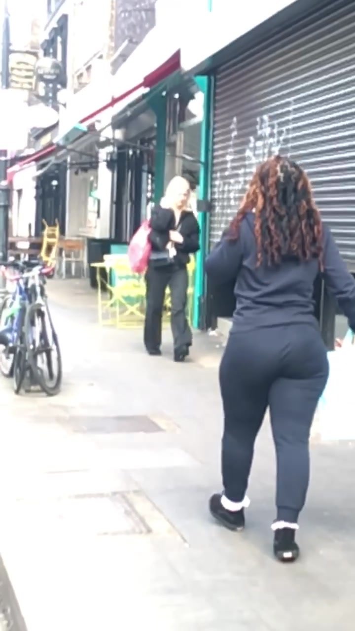 Ebony booty street walk