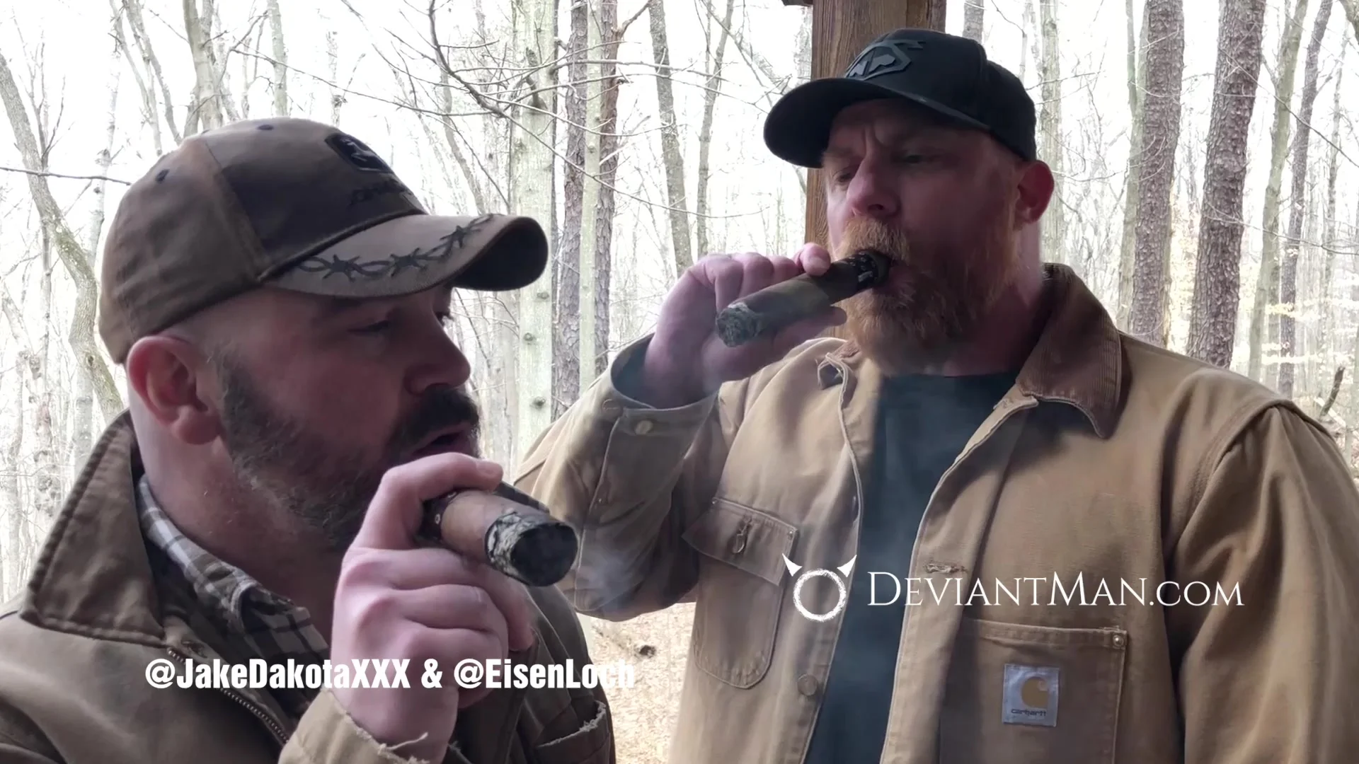 Eisen Loch & Hoss with Jake Dakota having his first cigar - ThisVid.com