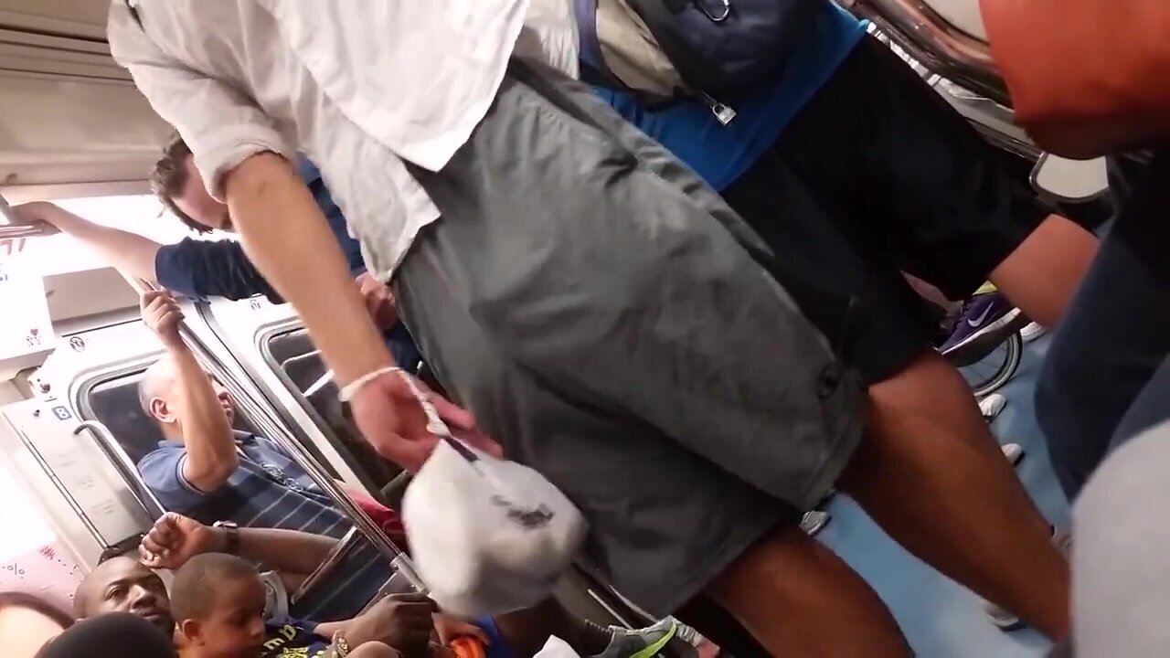 public bulge on the train