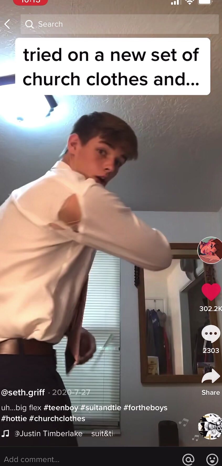 twink in suit and tie hulk out
