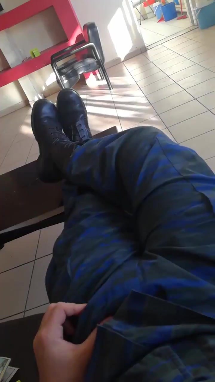 Greek airforce guy teases his dick