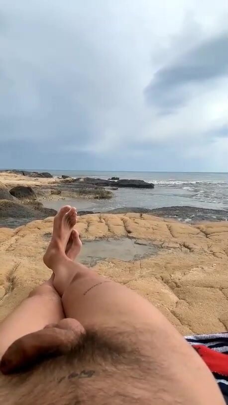 Nude at beach and caught by strangers