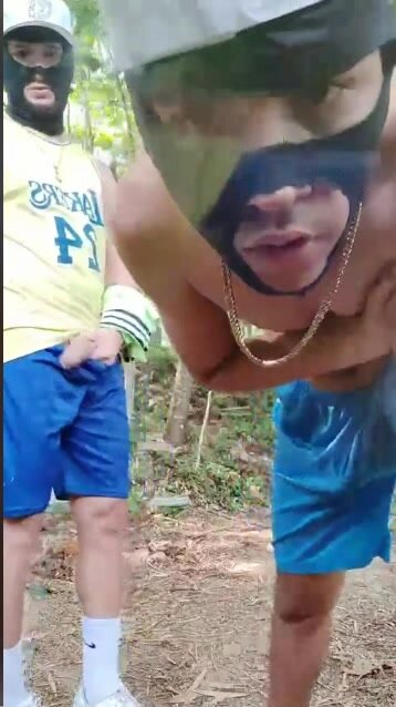 two dirty latino boys spit and piss 8