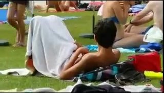 Jerking off in public - video 7