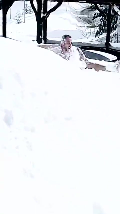 Hot guy in the snow