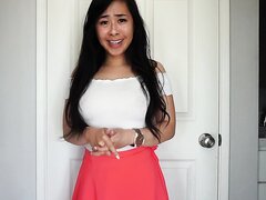 Cute Asian girl knows about your fart fetish