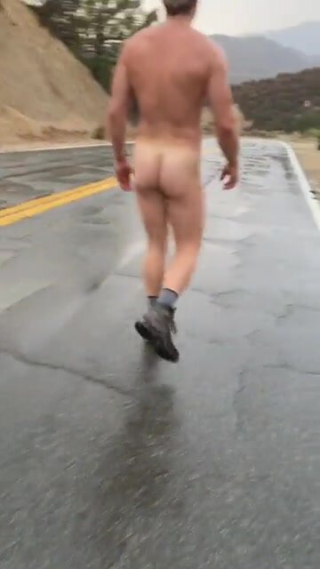 great logan walking naked with friend