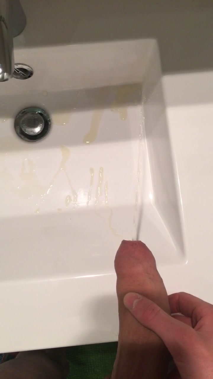 Piss on sink at friend’s house