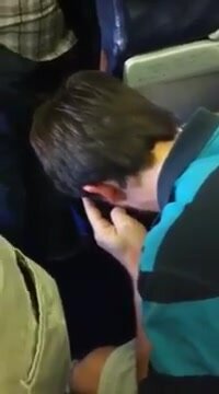 Puking in plane