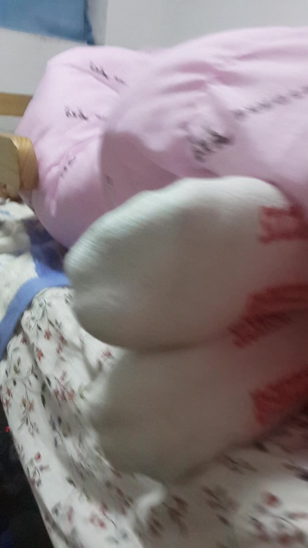 My friend sleeping feet 1