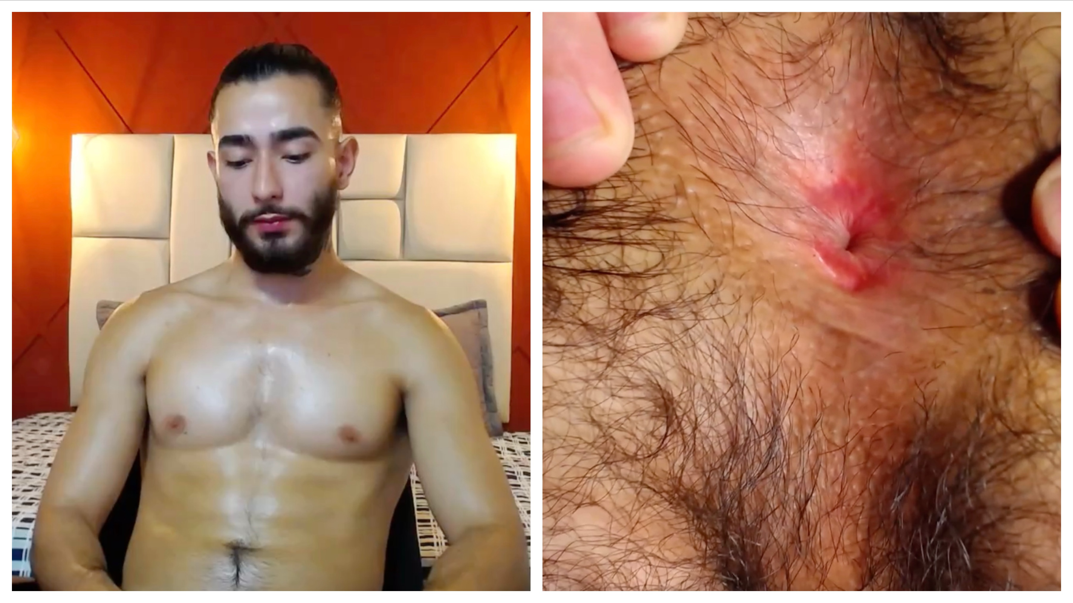 Hairy ass show